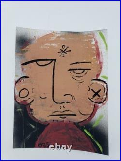 Outsider Folk Art Oil Painting Human