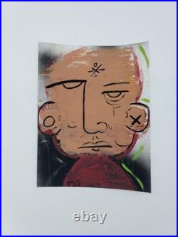 Outsider Folk Art Oil Painting Human
