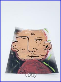 Outsider Folk Art Oil Painting Human