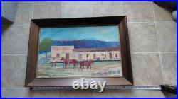 Outsider Folk Art Painting By BLACKSBURG VA Artist W. C. LOOP Titled Saloon