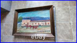Outsider Folk Art Painting By BLACKSBURG VA Artist W. C. LOOP Titled Saloon