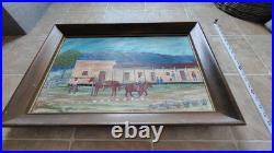 Outsider Folk Art Painting By BLACKSBURG VA Artist W. C. LOOP Titled Saloon