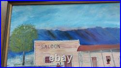 Outsider Folk Art Painting By BLACKSBURG VA Artist W. C. LOOP Titled Saloon