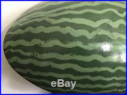Outstanding Folk Art Painted Antique Wooden Bowl, Watermelon