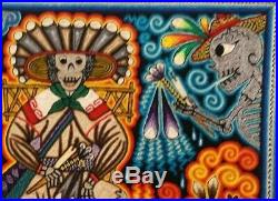 PP1182 Amaizing Huichol Yarn Painting Mexican Folk Art, By Jose Montoya