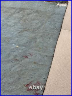 PURVIS YOUNG (1943-2010) Procession Outsider Art On Fabric 29x17 Miami