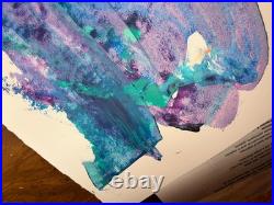 Paint Drag Pop Art Inspired Abstract Expressionism Paper Art 14x11