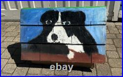 Painted Dog House by Outsider Artist EARL SWANIGAN (1965-2019)