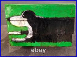 Painted Dog House by Outsider Artist EARL SWANIGAN (1965-2019)