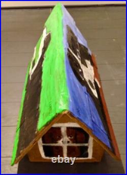 Painted Dog House by Outsider Artist EARL SWANIGAN (1965-2019)