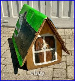 Painted Dog House by Outsider Artist EARL SWANIGAN (1965-2019)