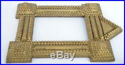 Pair of Tramp Art Folk Art Picture Frames Hand Crafted Wood Frame circa 1900