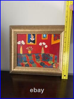 Patricia A Bannister Pair Original Vintage Acrylic Paintings Signed Framed 2004 Patricia A Bannister Pair Original Vintage Acrylic Paintings Signed Framed 2004