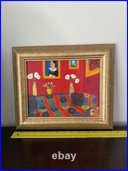 Patricia A Bannister Pair Original Vintage Acrylic Paintings Signed Framed 2004