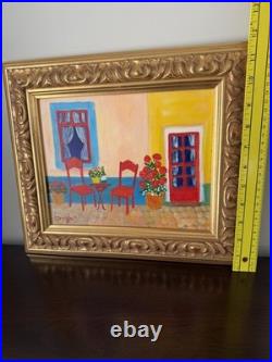 Patricia A Bannister Pair Original Vintage Acrylic Paintings Signed Framed 2004