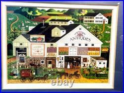 Peppercricket Farms Folk Art Painting Framed Rural Americana Scene