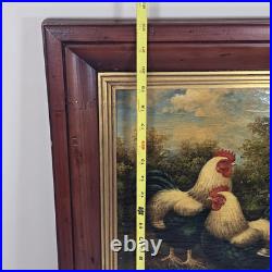 Pierre Deux French Country framed oil painting Hen and Rooster