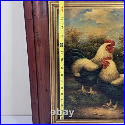 Pierre Deux French Country framed oil painting Hen and Rooster