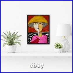 Portrait On Stretched Canvas 11x14 OOAK R. Arenz