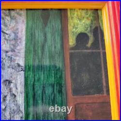 Primitive Folk Art Acrylic Painting By Marcel Stockmans