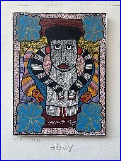 Prosper Pierre Louis (b. 1947 d. 1997) Haitian Folk Art Painting Prosper Pierre Louis (b. 1947 d. 1997) Haitian Folk Art Painting