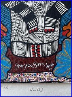 Prosper Pierre Louis (b. 1947 d. 1997) Haitian Folk Art Painting Prosper Pierre Louis (b. 1947 d. 1997) Haitian Folk Art Painting