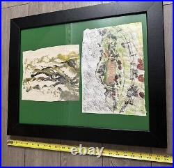 Purvis Young SAINTS Framed Artwork 20x24 COA