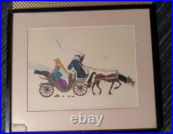 RARE PAINTING 1928 Water Color By 12 Yr Old, Peter Dewey, Warsaw Poland ORIG