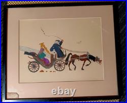 RARE PAINTING 1928 Water Color By 12 Yr Old, Peter Dewey, Warsaw Poland ORIG