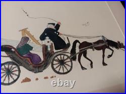 RARE PAINTING 1928 Water Color By 12 Yr Old, Peter Dewey, Warsaw Poland ORIG