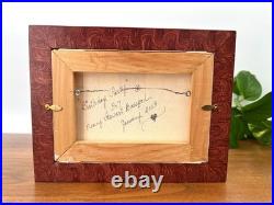 RARE Vintage Original Nancy Stewart Bassford Birthday Party Folk Art Painting