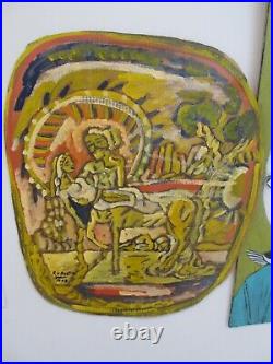 RUDOLPH V BOSTIC RUDY Painting Myth SERIES CENTAUR Savannah GA artist folk art