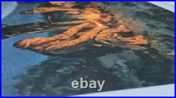 R. Grinnell Trappers Around the Campfire Cutting Up a Critter Oil Painting 1933