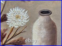 R. H. Zimels Signed Vintage Antique Oil Painting Still Life Folk Art Naive 20th C