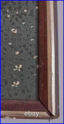 R. Iyuins Original Oil on Canvas Primitive Folk Art Farm Scene 21.5 X 25.5