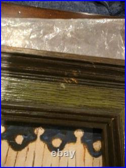 RareVintage Pennsylvania Folk Art Amish Farm Oil Painting Signed T Crovo Art Wow