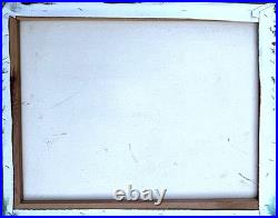 Rare Large Painting American Folk/Naif/Primitive Artist Simon Zoto School House