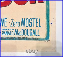 Rare Vtg 1951 Hand Painted Sunset Drive Inn Poster Folk Art Sign Moultrie, Ga