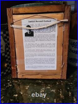 Ravenel Galiard Watercolor 1950s Painting 1890s Tramp Art Frame Charleston S C