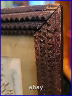 Ravenel Galiard Watercolor 1950s Painting 1890s Tramp Art Frame Charleston S C