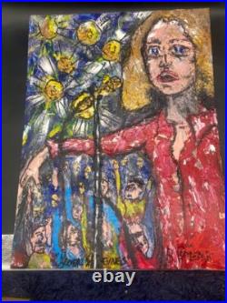 Reverend Bill Comeau Folk Art Painting Singer Musician Rock Star Outsider Reverend Bill Comeau Folk Art Painting Singer Musician Rock Star Outsider