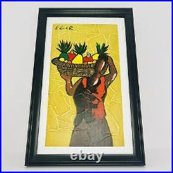 SIGNED Eloy Zuniga Guevara Oil Painting COSTA RICA FOLK Art Original 13 x 9