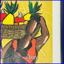 SIGNED Eloy Zuniga Guevara Oil Painting COSTA RICA FOLK Art Original 13 x 9