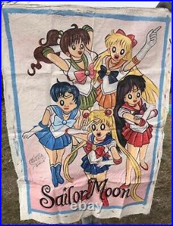 Sailor Moon RARE Ghana Mobile Cinema Hand Painted Movie Poster Warsti Anime Art