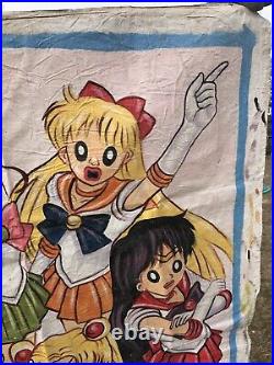 Sailor Moon RARE Ghana Mobile Cinema Hand Painted Movie Poster Warsti Anime Art