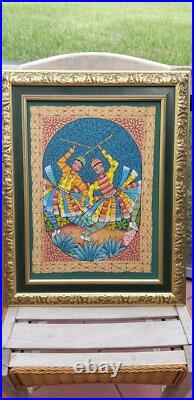 Saincilus Ismael Original Haitian Haiti Art Painting Major Jonc Baptiste
