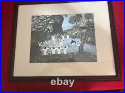 Scenes From the Old South Folk Art work by BS Tribadeaux Museum Quality Rare