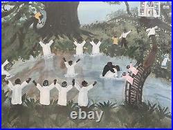 Scenes From the Old South Folk Art work by BS Tribadeaux Museum Quality Rare