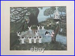 Scenes From the Old South Folk Art work by BS Tribadeaux Museum Quality Rare