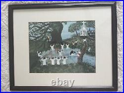 Scenes From the Old South Folk Art work by BS Tribadeaux Museum Quality Rare